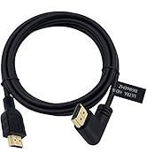 Poyiccot 8K HDMI 2.1 Cable 6feet,8K HDMI 48gbps 90 Degree Right Angle HDMI to HDMI Cable, HDMI 2....