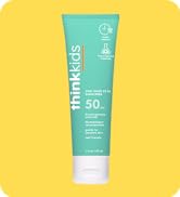 Thinksport Kids SPF 50+ Mineral Sunscreen – Safe, Natural Sunblock for Children - Water Resistant...