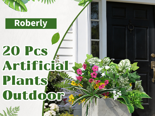 faux outdoor plants