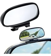 LivTee Blind Spot Mirror, HD Glass Frameless Convex Rear View Mirrors Exterior Accessories with W...
