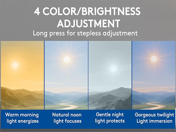 4 color brightness adjustment