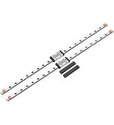 uxcell 2pcs MGN9 400mm Linear Guide Rail with 2pcs MGN9H Sliding Carriage Block Bearing Steel and...