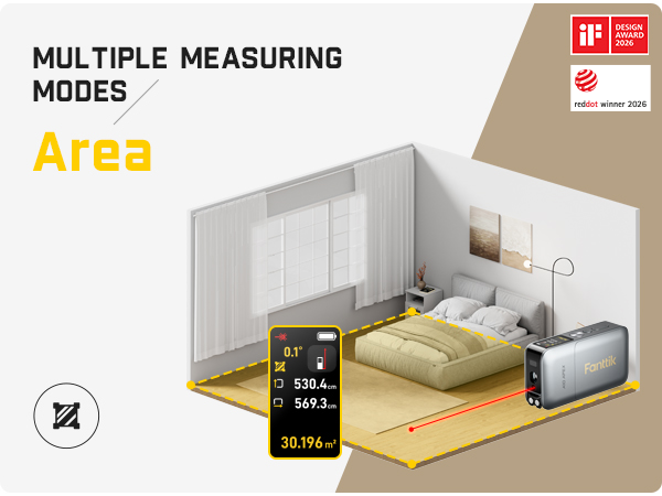 Fanttik A10 APEX 3-in-1 Digital Laser Tape Measure with HD Color Display