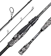 Sougayilang Fishing Rod - Medium 2Pc Graphite Composite Blank Spinning & Casting Rod, Camouflage ...