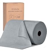 KitchLife Microfiber Cleaning Cloth Roll, 100 Pack - Tear-Away Towels, Lint-Free, Reusable, Washa...