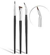 Eyeliner Brushes Set,JASSINS Fine Angled Eyeliner Brushes,Precision Gel Eye Liner Ultra Fine Bent...