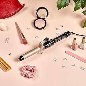 curling wand iron curls waves hair