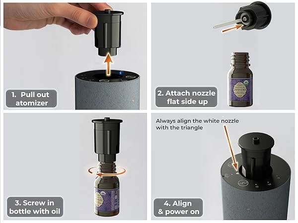Cooper Bliss Smart Diffuser – easy to use with atomizer, oil bottle, and adjustable settings