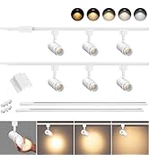TuyuBEE 5 Color Zoomable LED Lighting Kit with 6.6FT H Track & Canopy Connector, Modern Kitchen T...