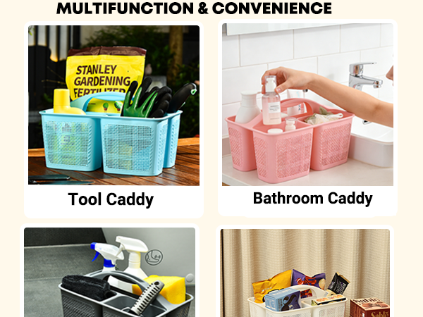 Plastic White Shower Caddy