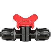 La Farah Drip Irrigation Pipe Fittings, In-Line Barbed Switch Valve For 1/2 Inch Drip Tubing(1/2"...