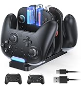 FASTSNAIL Charging Dock Compatible with Switch 2 for Joycon 2, Charging Stand for Switch 1/2 P Co...