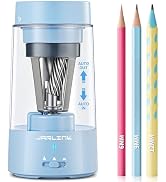 JARLINK Electric Pencil Sharpener, Fully Automatic Rechargeable Pencil Sharpener for 6-12mm Penci...