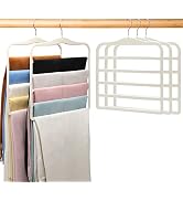 Closet Organizers and Storage,Magic Pants Hangers Space Saving,Velvet Hangers for Organization an...