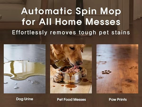 automatic spin mop floor cleaning mop for pet dust