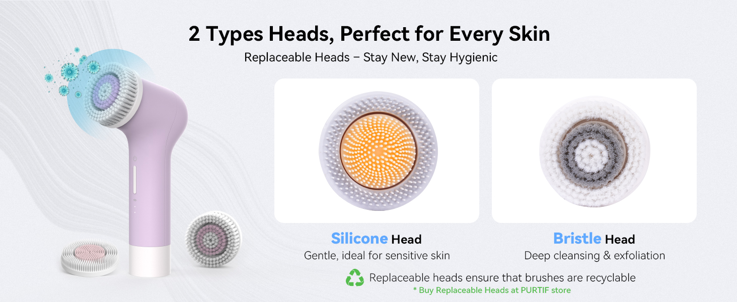Silicone & Bristle Brushhead