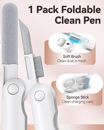 Foldable cleaning pen