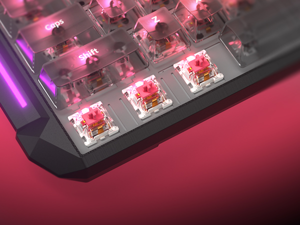 Keyboard with Pre-lubed Linear Switches