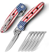 VR VIRENKNIFE Folding Scalpel Knife,Folding Pocket Utility Knife with 6pcs #60 Replaceable Blades...
