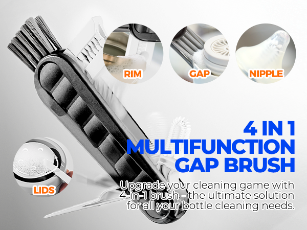 multifunction brush stiff brush rim cup mug nipple