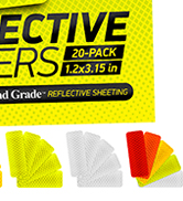 reflective stickers 3m tape mailbox reflectors for helmet vinyl hard hat sticker car decal strips