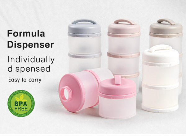 stackable baby formula dispenser container on the go snack outdoor travel trip
