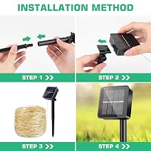 solar rope lights outdoor waterproof
