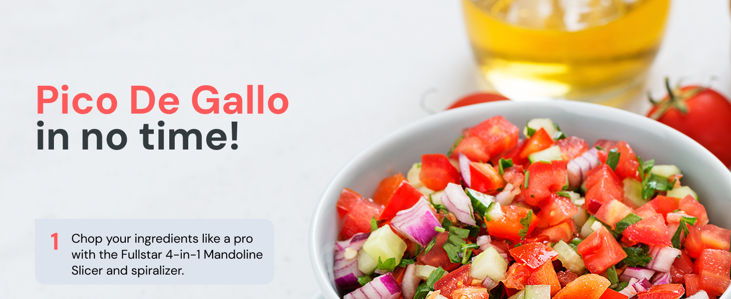 Easy meals with Fullstar Pro XL Chopper and Mandoline Slicer