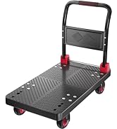 Platform Truck Push Cart Dolly, Foldable Hand Trucks with 1000LB Weight Capacity 36x24Inch Large ...