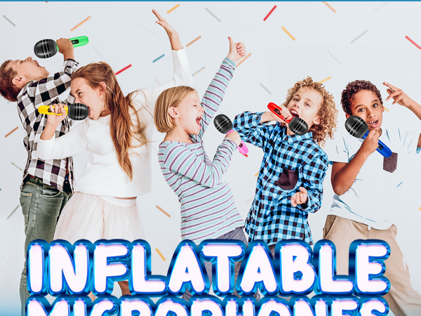 inflatable microphone karaoke party decorations fake microphones prop microphoneblow up microphone