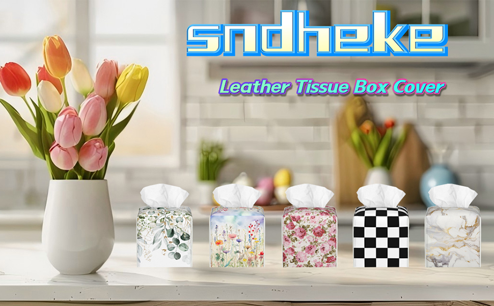 Leather Tissue Box Cover