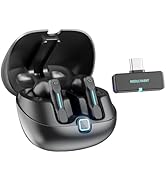 Middle Rabbit SW5 2.4G Wireless Gaming Earbuds with Mic, 20ms Low Latency, Dongle & Bluetooth 5.4...