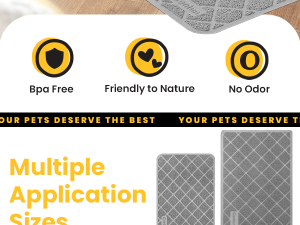 cat litter mat
