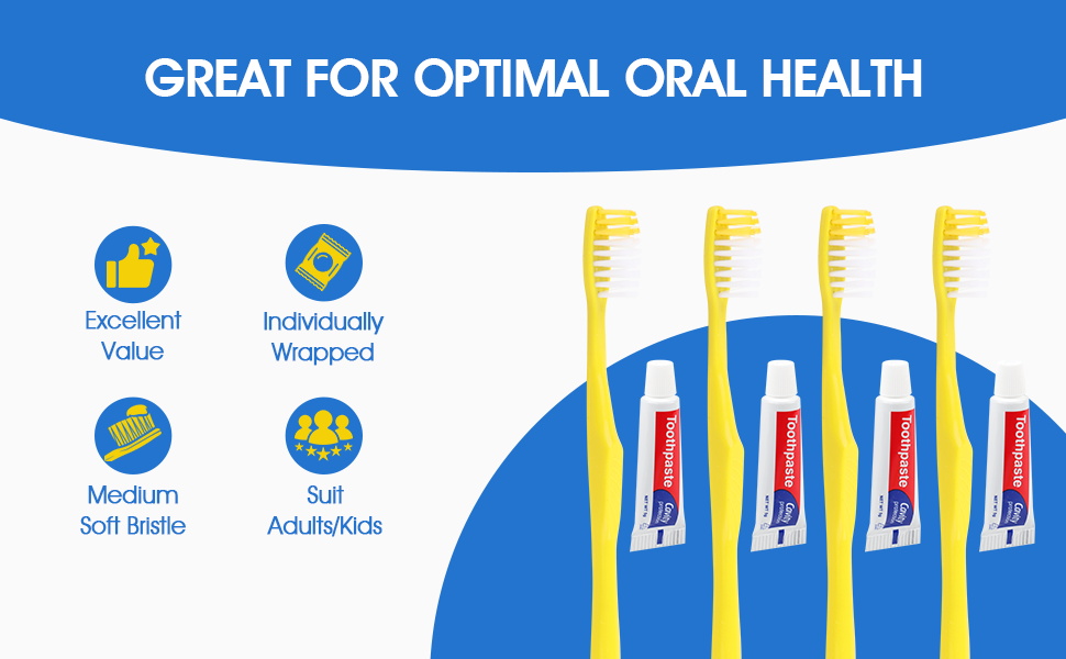 Disposable Toothbrushes with Toothpaste