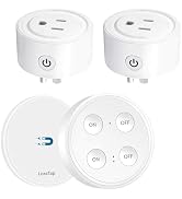 LoraTap Mini Remote Control Outlet Plug: 656ft Range — Wireless Light Switch for Household Applia...