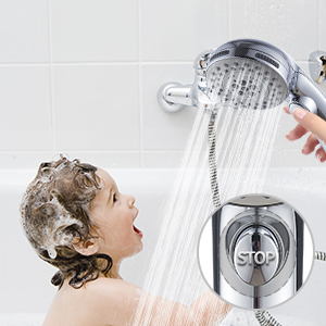 shower head with on off switch