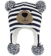 Century Star Baby Boy Hat Winter Fleece Lined Hat Knit Earflap Kids Caps Infant Toddler Hats for ...