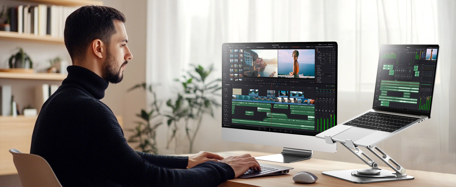 Adjustable laptop stand