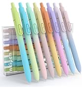 inkipen- 8 Pack Pens, Gel pens Black Ink, Fine Point(0.5mm),Quick-Drying Smooth Writing,School an...