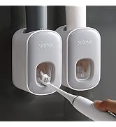 MOPMS Toothpaste Dispenser Wall Mounted for Bathroom Automatic Toothpaste Squeezer for Kids and A...