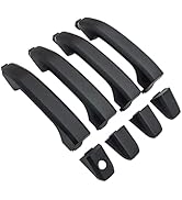 VEELECP 4PCS - Textured Black Exterior Door Handles Compatible for 2014-2019 Silverado GMC Yukon ...