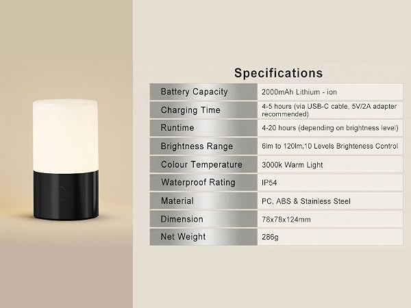 small table lamp