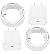 Essri Phone Charger Fast Charging 10 FT,2-Pack 20W PD USB C Block with iPhone 14 13 Charger Cable...