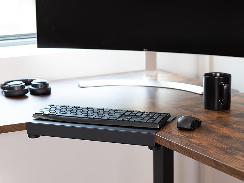 Keyboard on corner desk setup