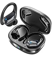 HAOYUYAN, Bluetooth Headphones, Ear Buds with 80hr Playtime, LED Power Display, Noise Canceling, ...