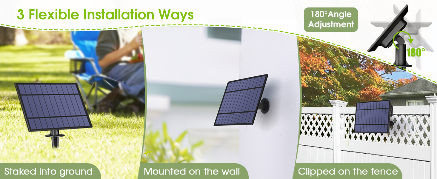 3 installation way of the solar panel