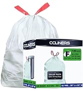 4-7 Gallon Trash Bags Code F Code E Can Liners (120 Count) CCLINERS 20-25 Liter Drawstring Garbag...