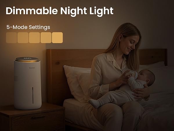 evaporative humidifier bedroom easy clean small baby nursery cool mist home office desk dorm room