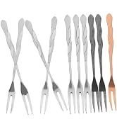 30 Pcs Fruit Picks Stainless Steel Fruit Forks Fruit Picks for Party Stainless Steel Fruit Fork F...