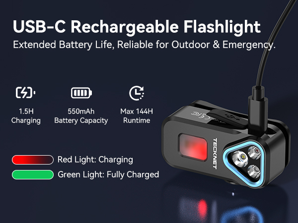 pocket flashlight rechargeable